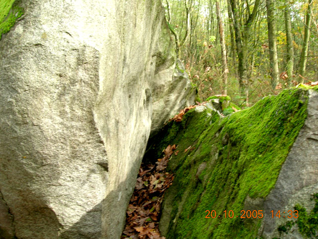 West Side
			of a Smaller Boulder